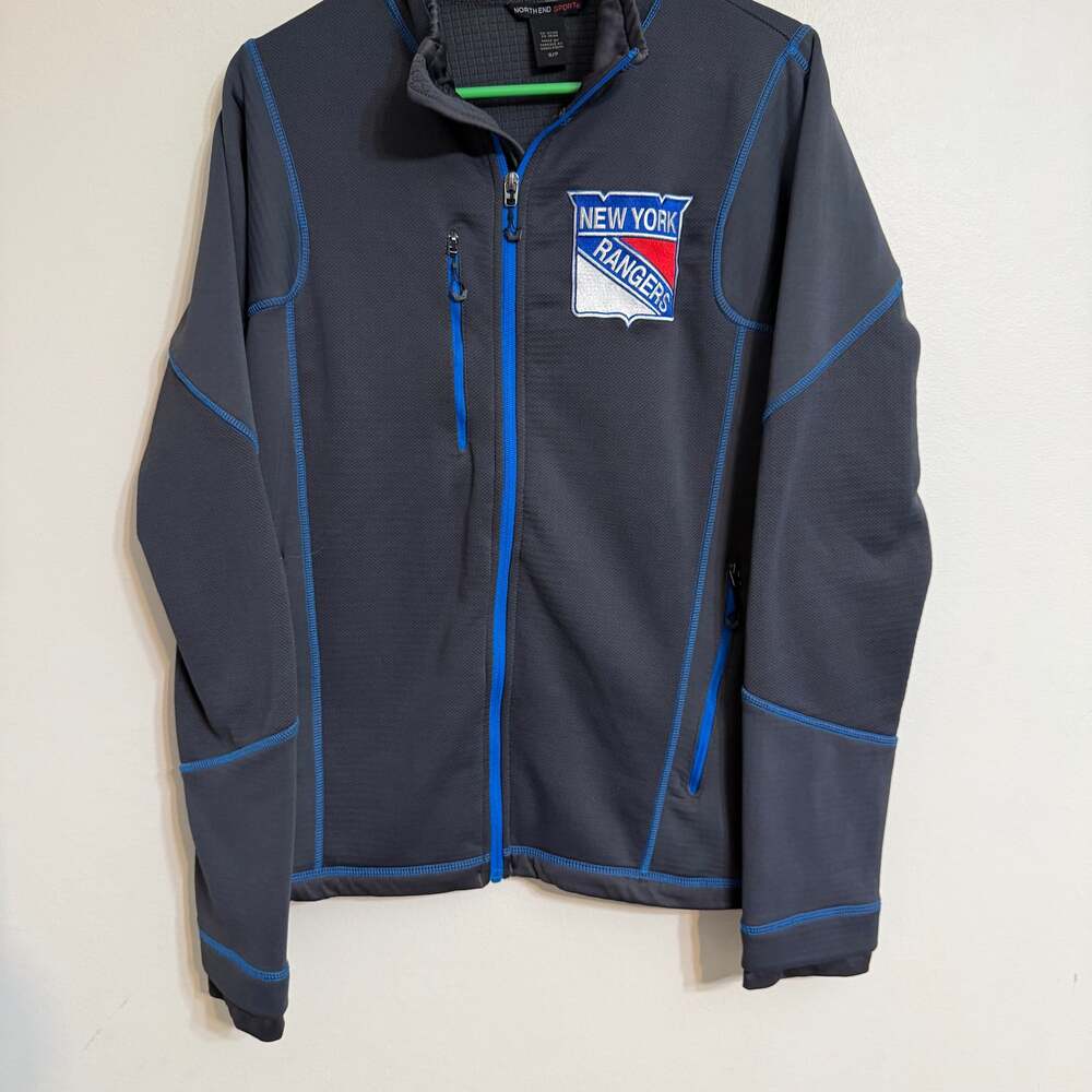 New York‎ Rangers Full Zip Jacket Men's North End NHL Coat Gray